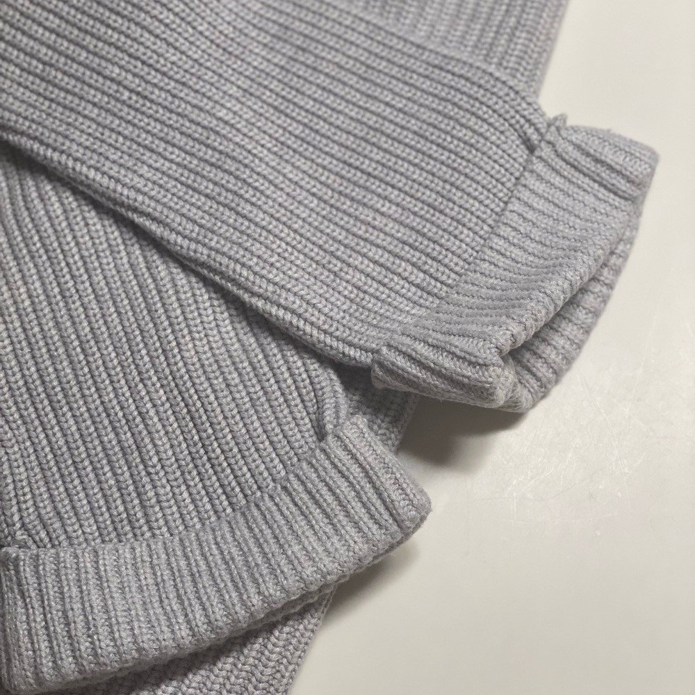 Loft Gray Ribbed Sweater - Picture 4 of 5